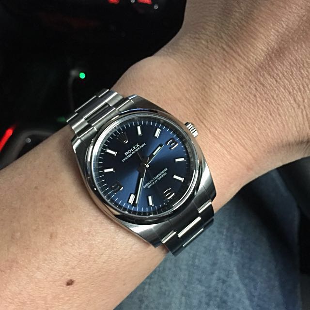 oyster perpetual 34 blue