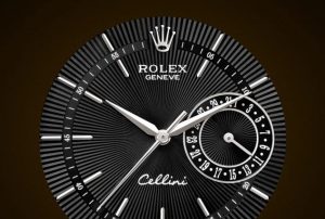 The 39 mm fake Rolex Cellini Date 50519 watches have black dials.